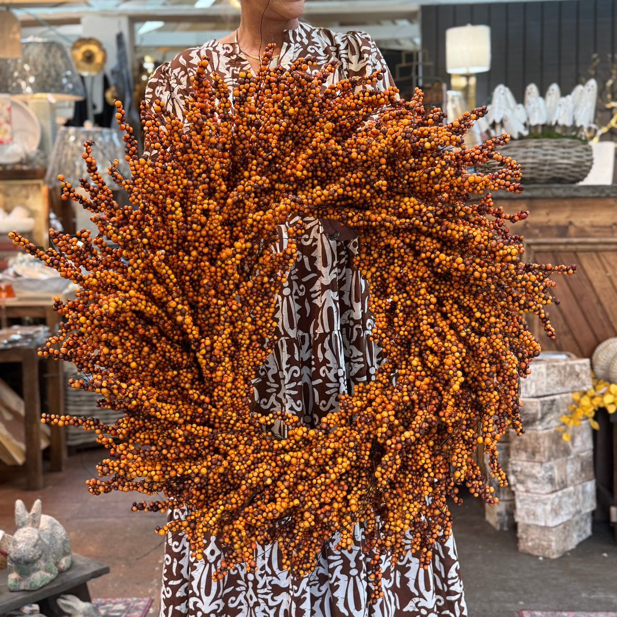 Orange Berry Wreath