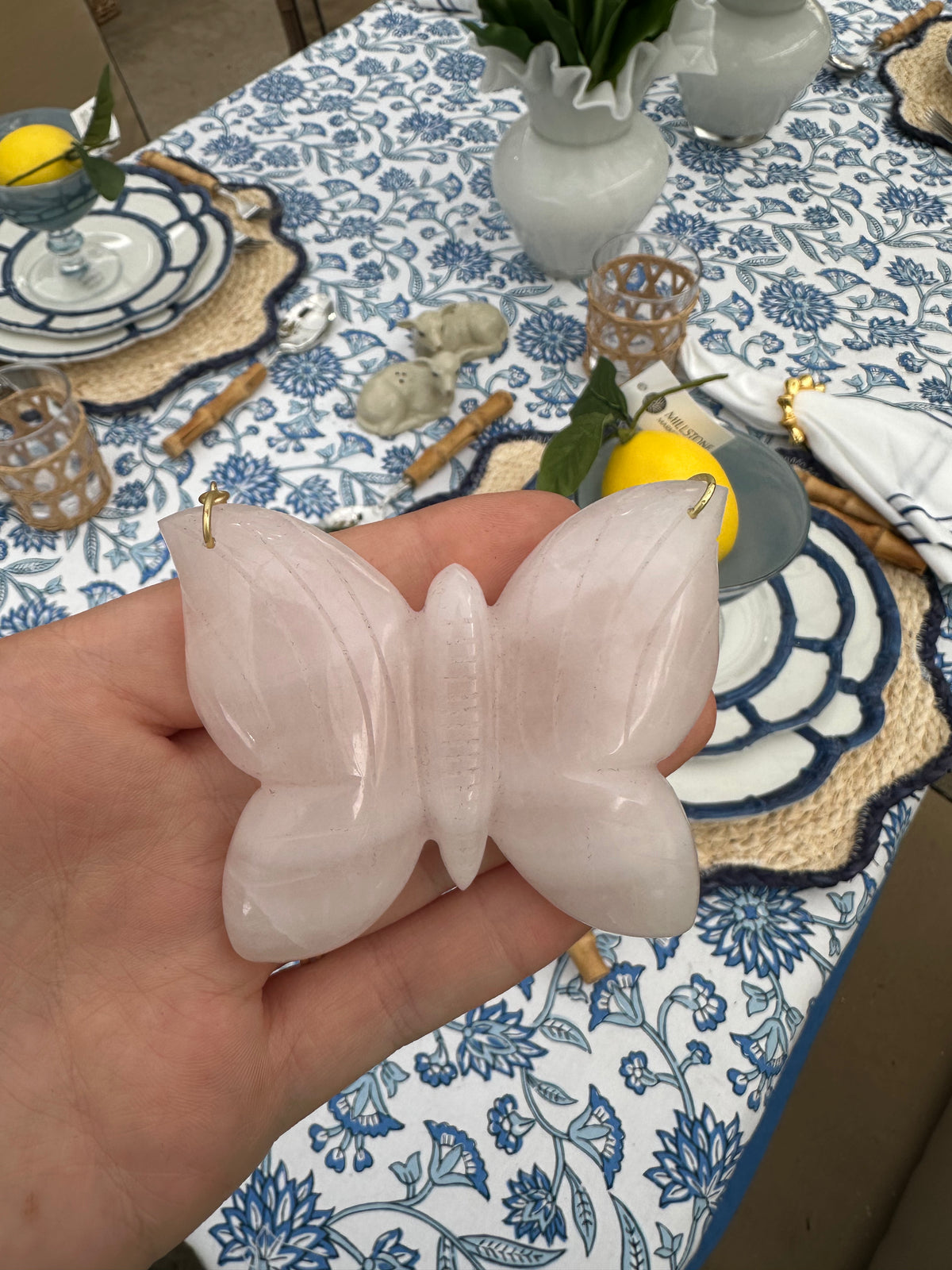 CARVED BUTTERFLY NECKLACE