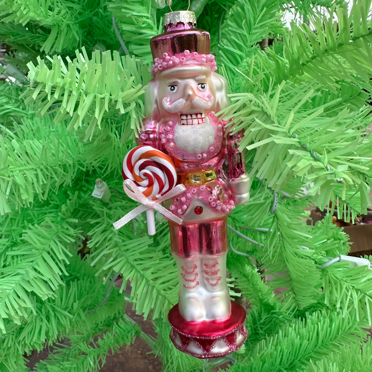 TOY SOLDIER W CANDY ORNAMENT