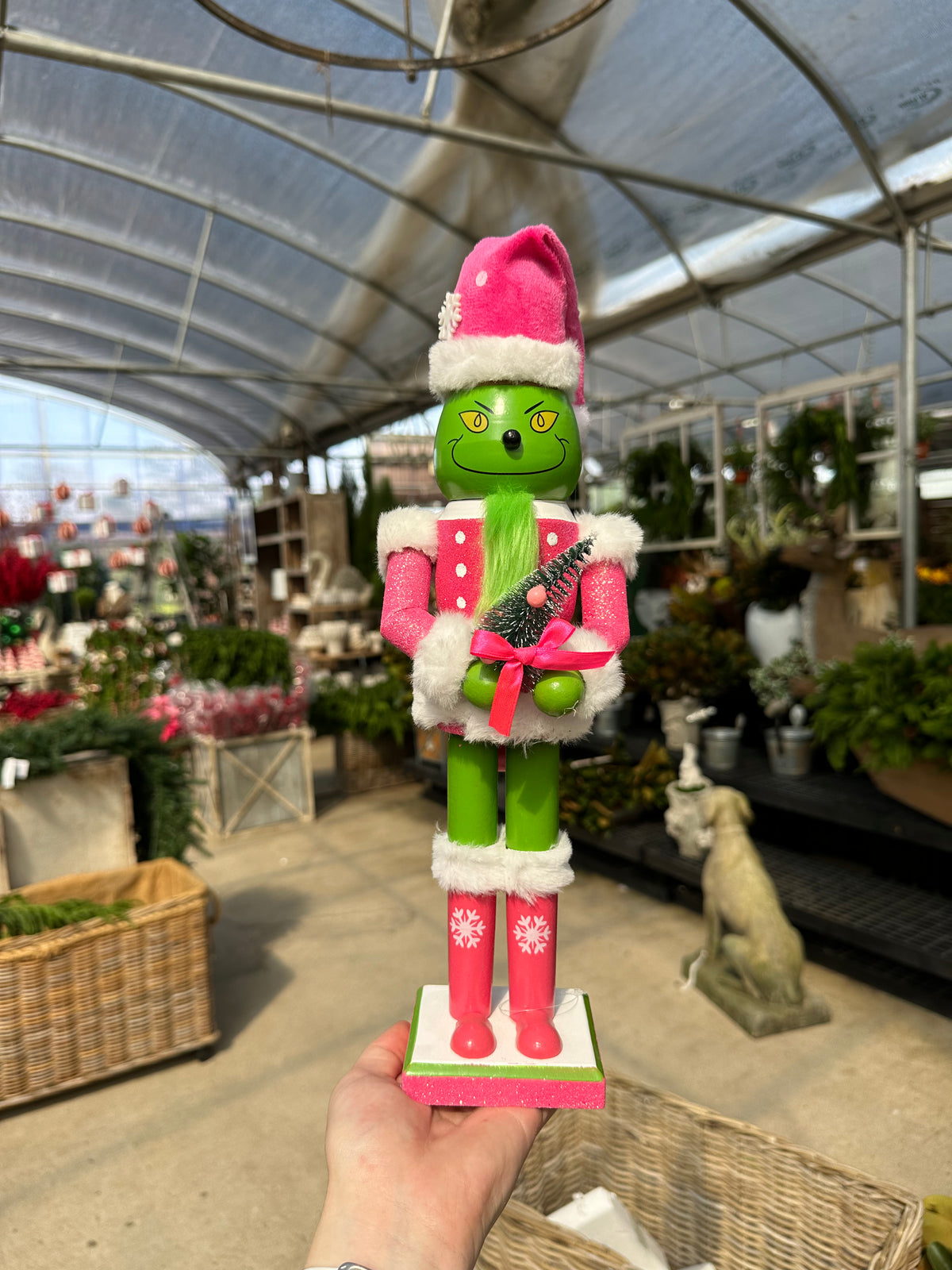 PINK GRINCH NUTCRACKER