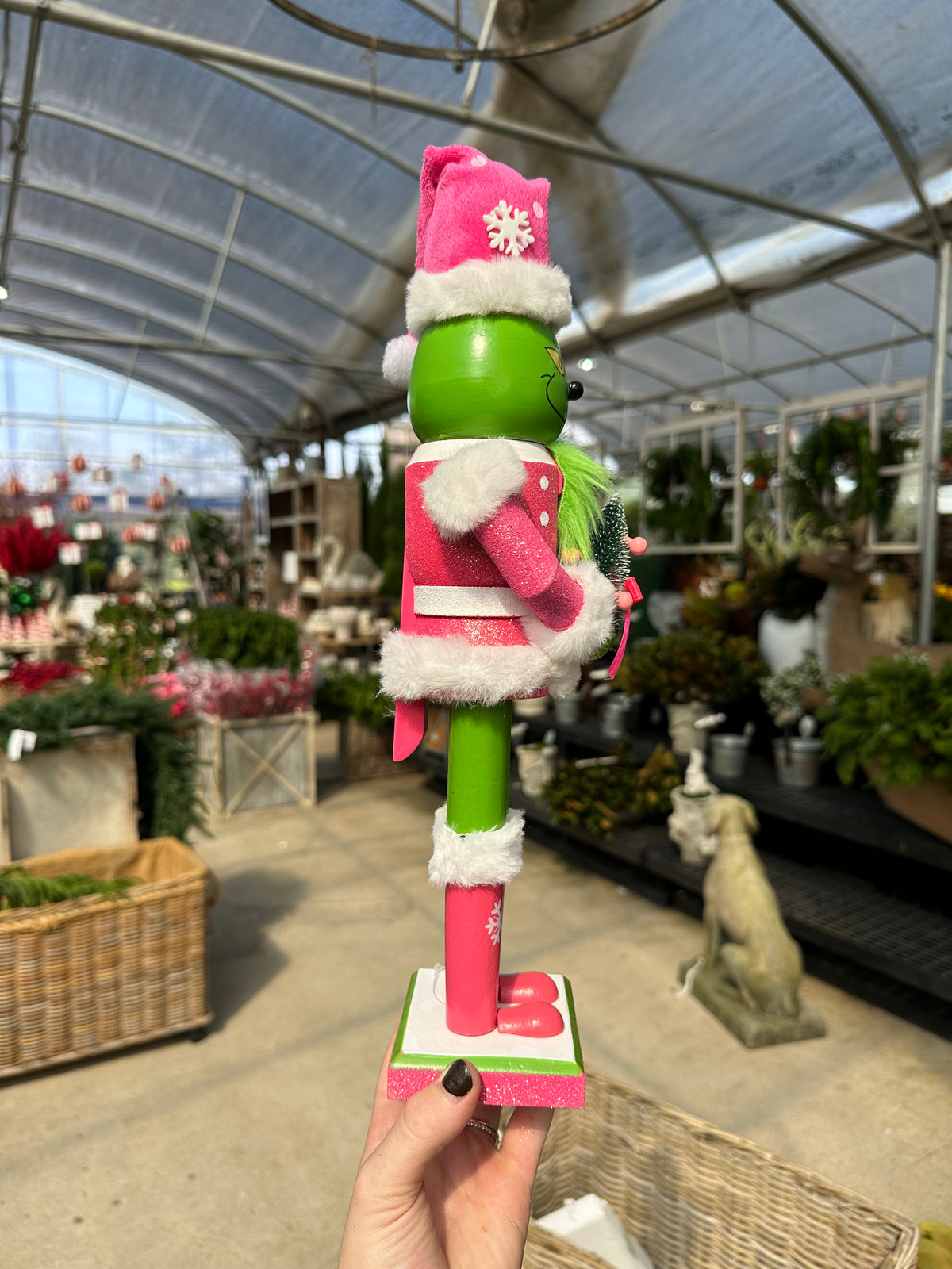 PINK GRINCH NUTCRACKER