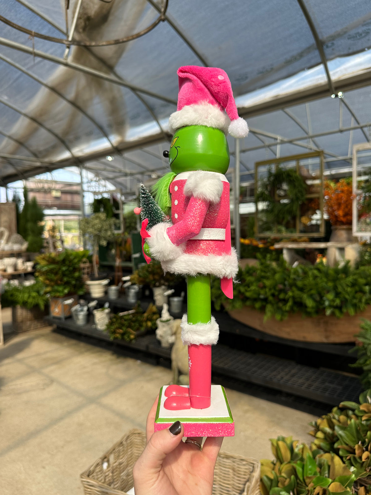 PINK GRINCH NUTCRACKER