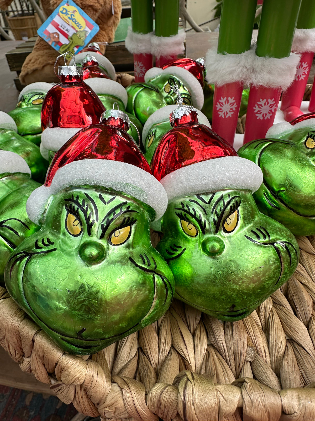 HANDPAINTED GRINCH ORNAMENT