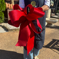 HANDMADE RED BOW