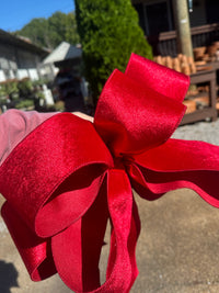 HANDMADE RED BOW