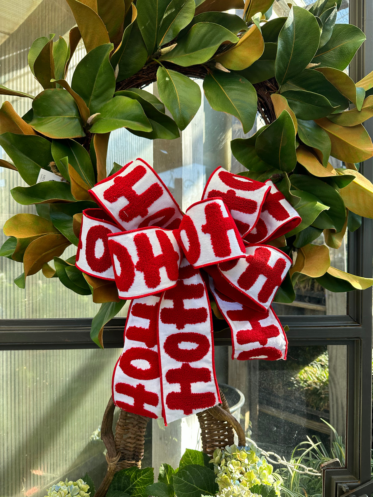 HANDMADE "HO HO HO" BOW