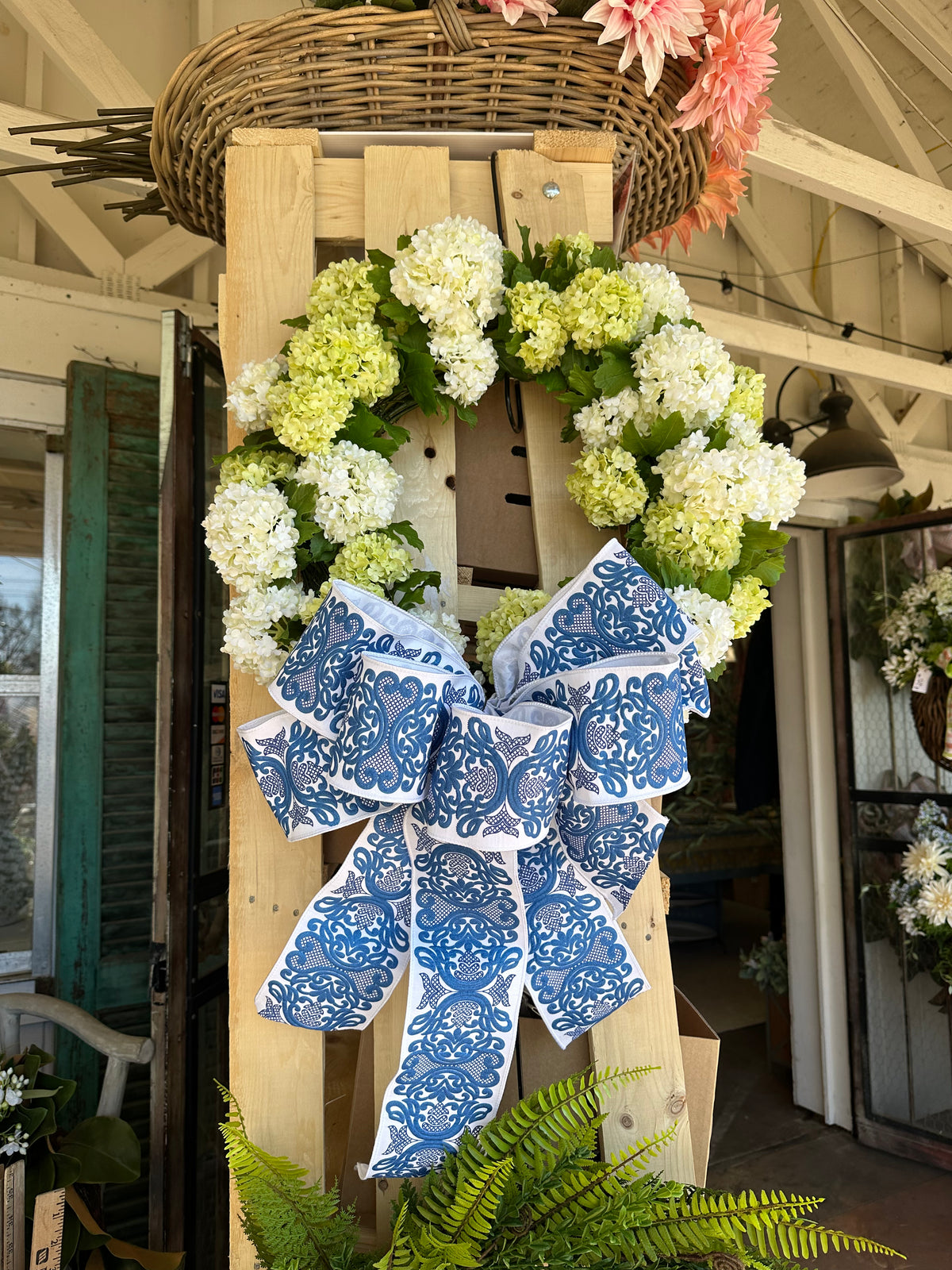 HANDMADE SPRING BLUE BOW