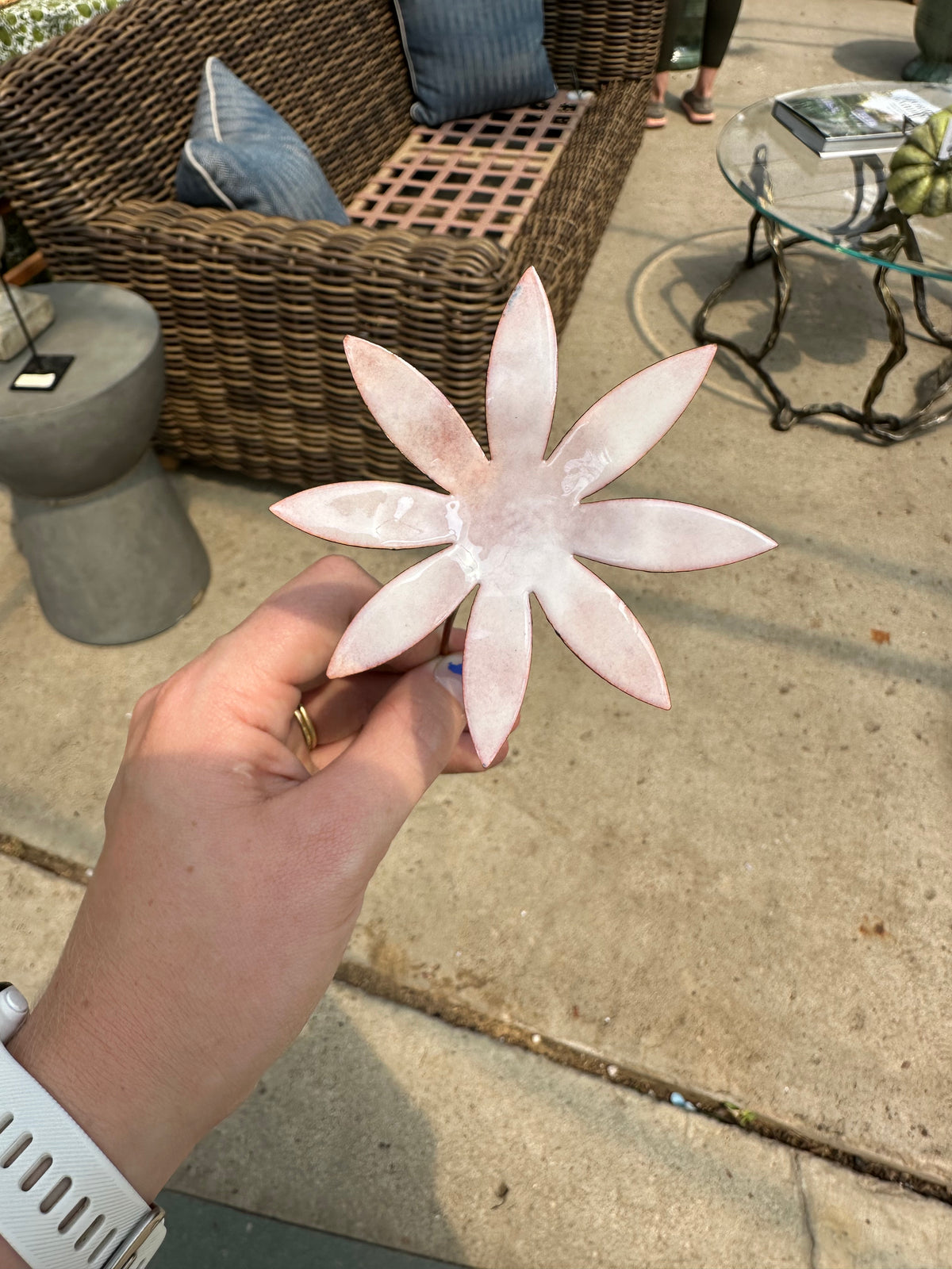 ENAMELED FLOWER STAKES