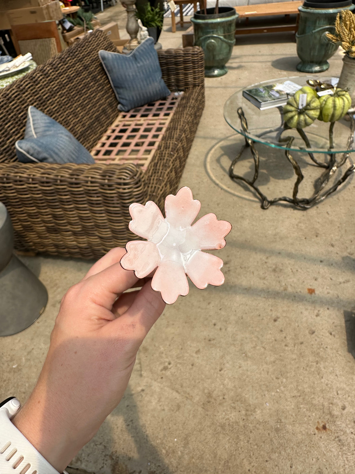 ENAMELED FLOWER STAKES