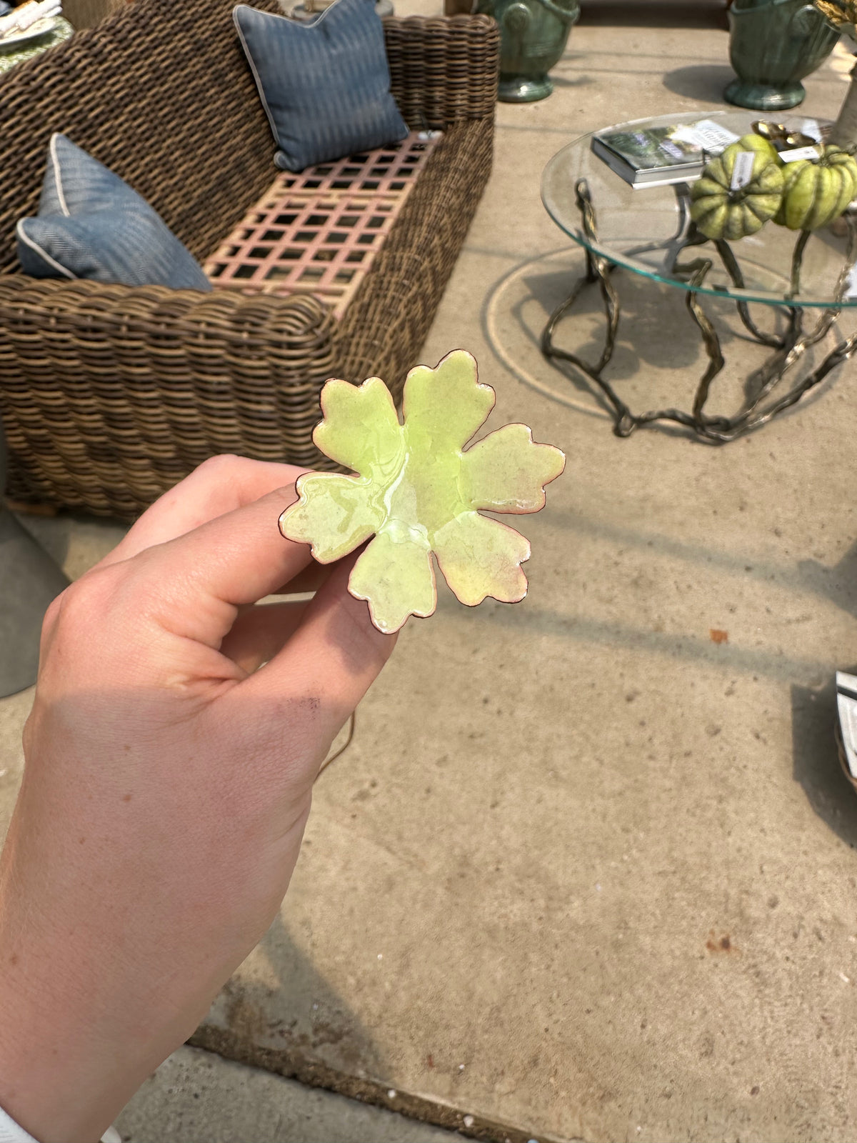 ENAMELED FLOWER STAKES