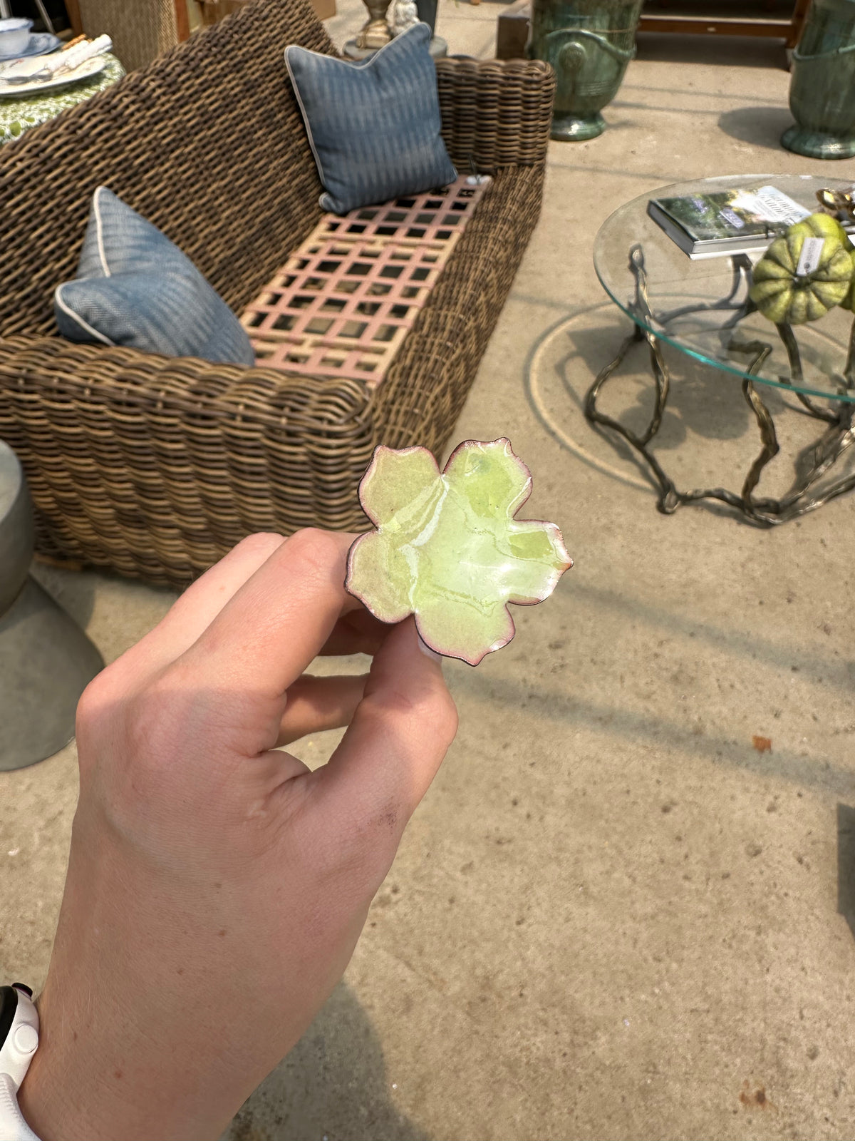 ENAMELED FLOWER STAKES