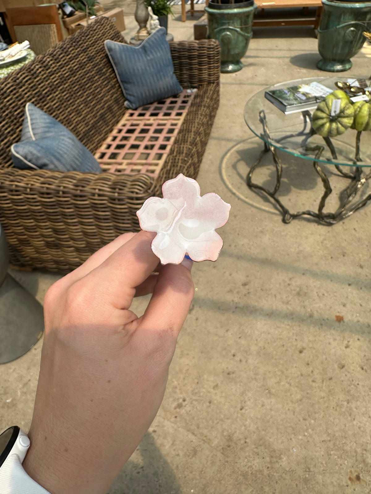 ENAMELED FLOWER STAKES