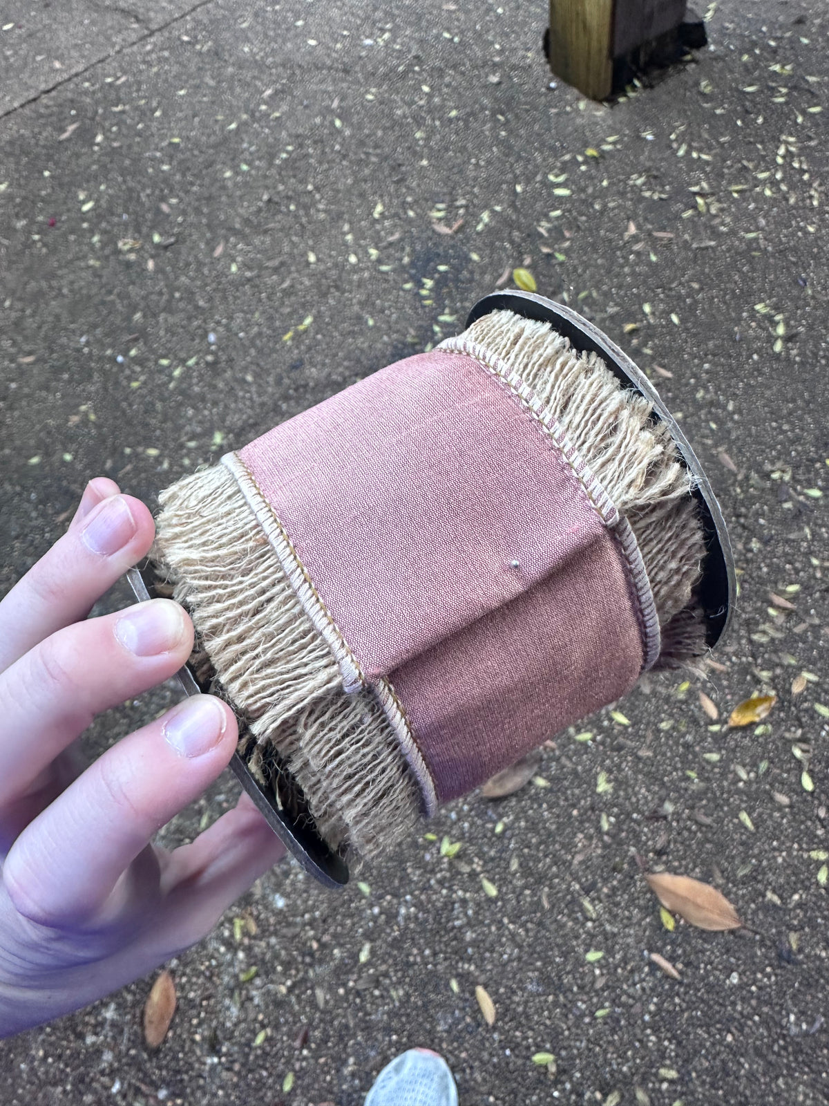 4"X5 YDS JUTE EDGE RIBBON