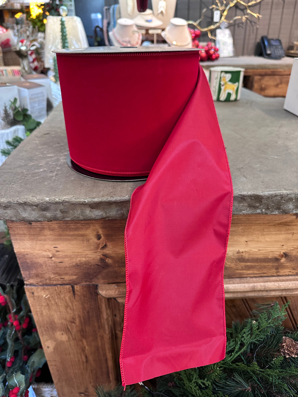 6"X50 YDS WEATHER RESISTANT RED RIBBON