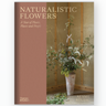 Book cover of 'Naturalistic Flowers' by Aesme Studio with a vase of flowers and wooden paneling.