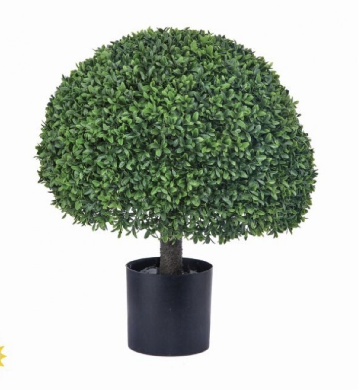 FAUX AMERICAN BOXWOOD HALF BALL
