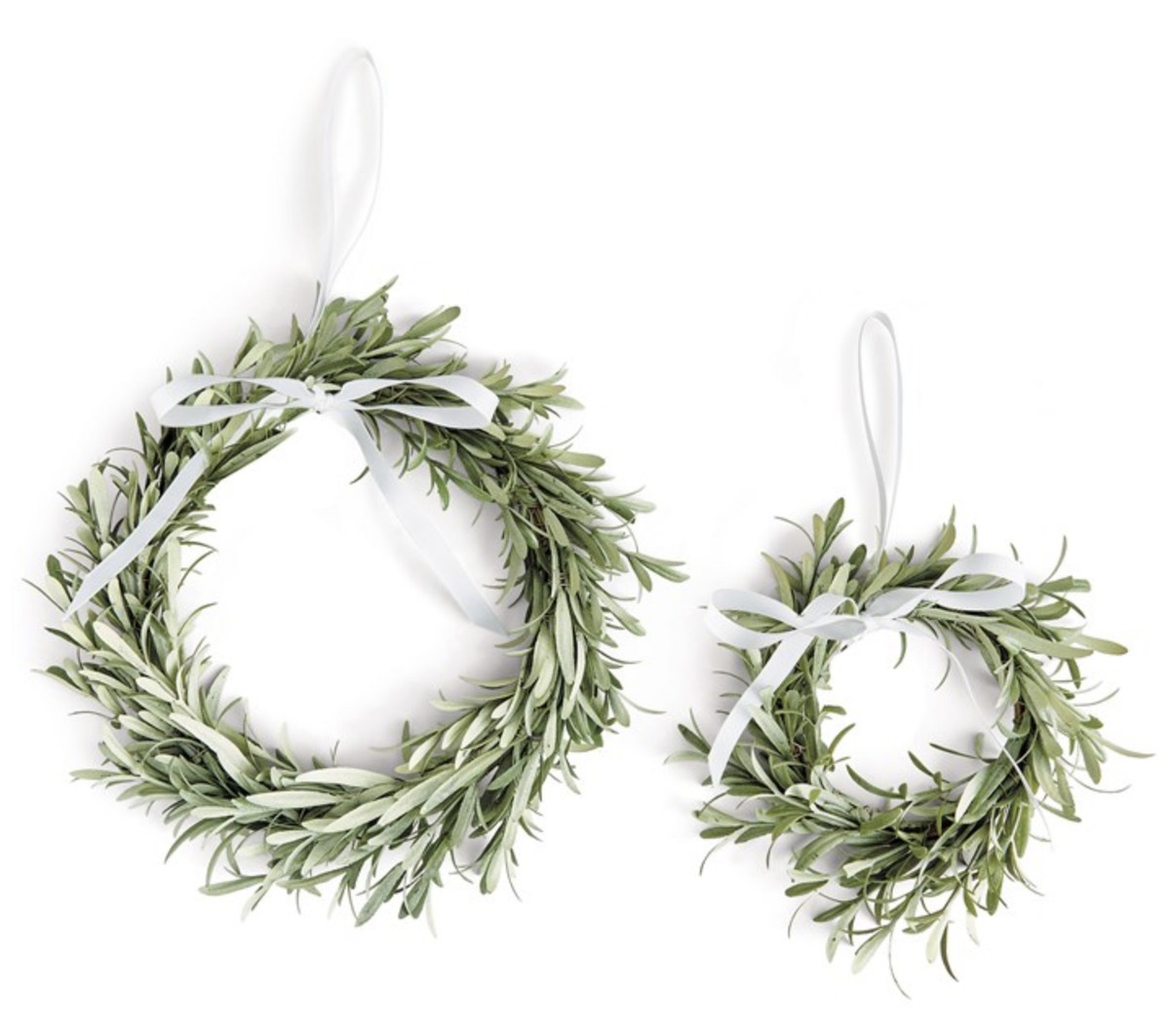 FAUX LAVENDER LEAF WREATH