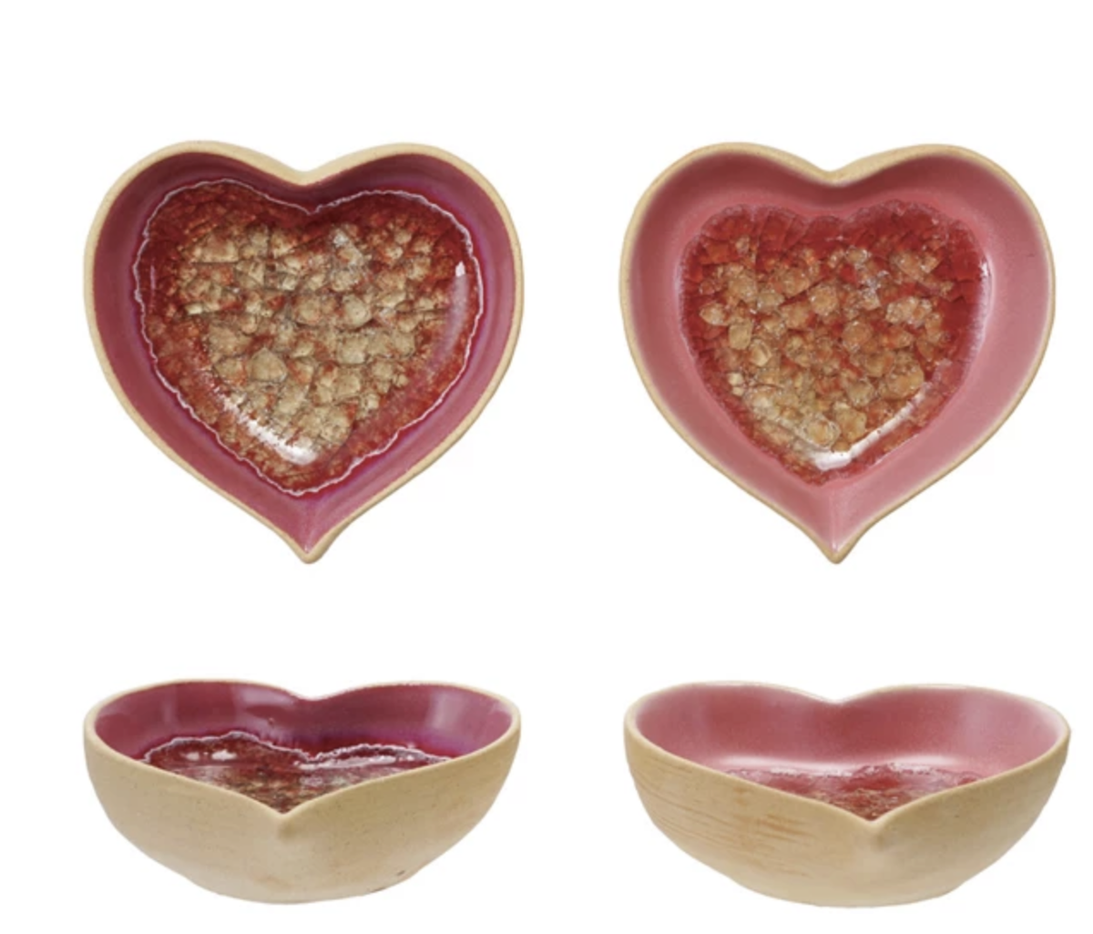 STONEWARE HEART DISH