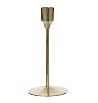 BRASS FINISH TAPER HOLDERS