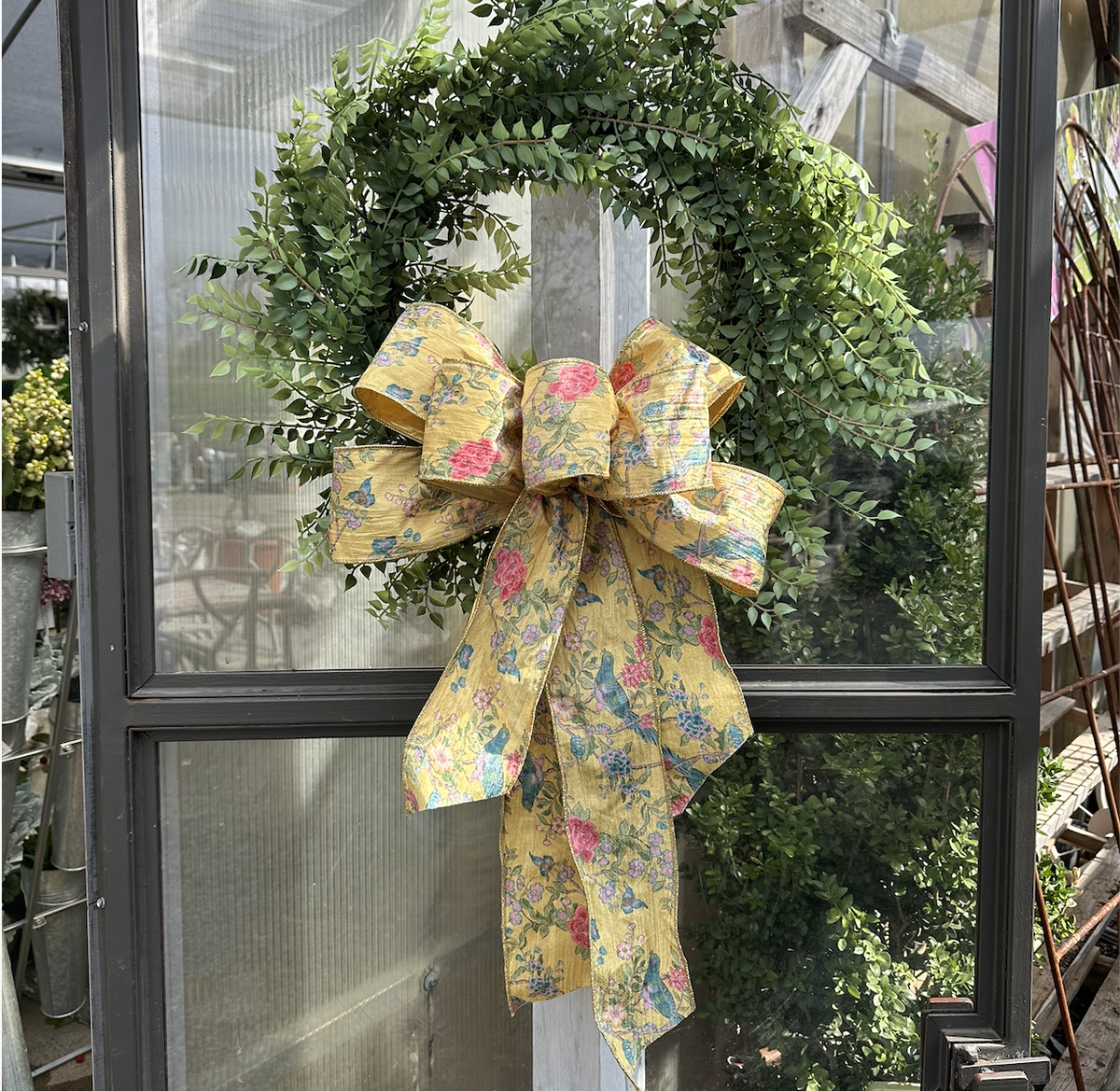 FLORALS & BIRD HAND-TIED BOW