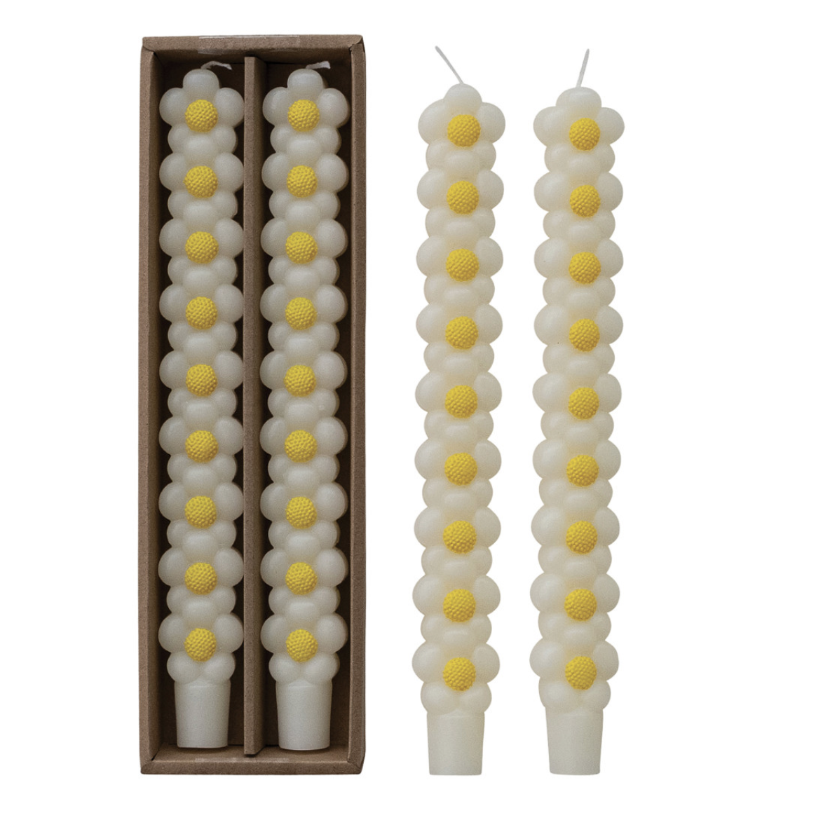 DAISY TAPER CANDLES