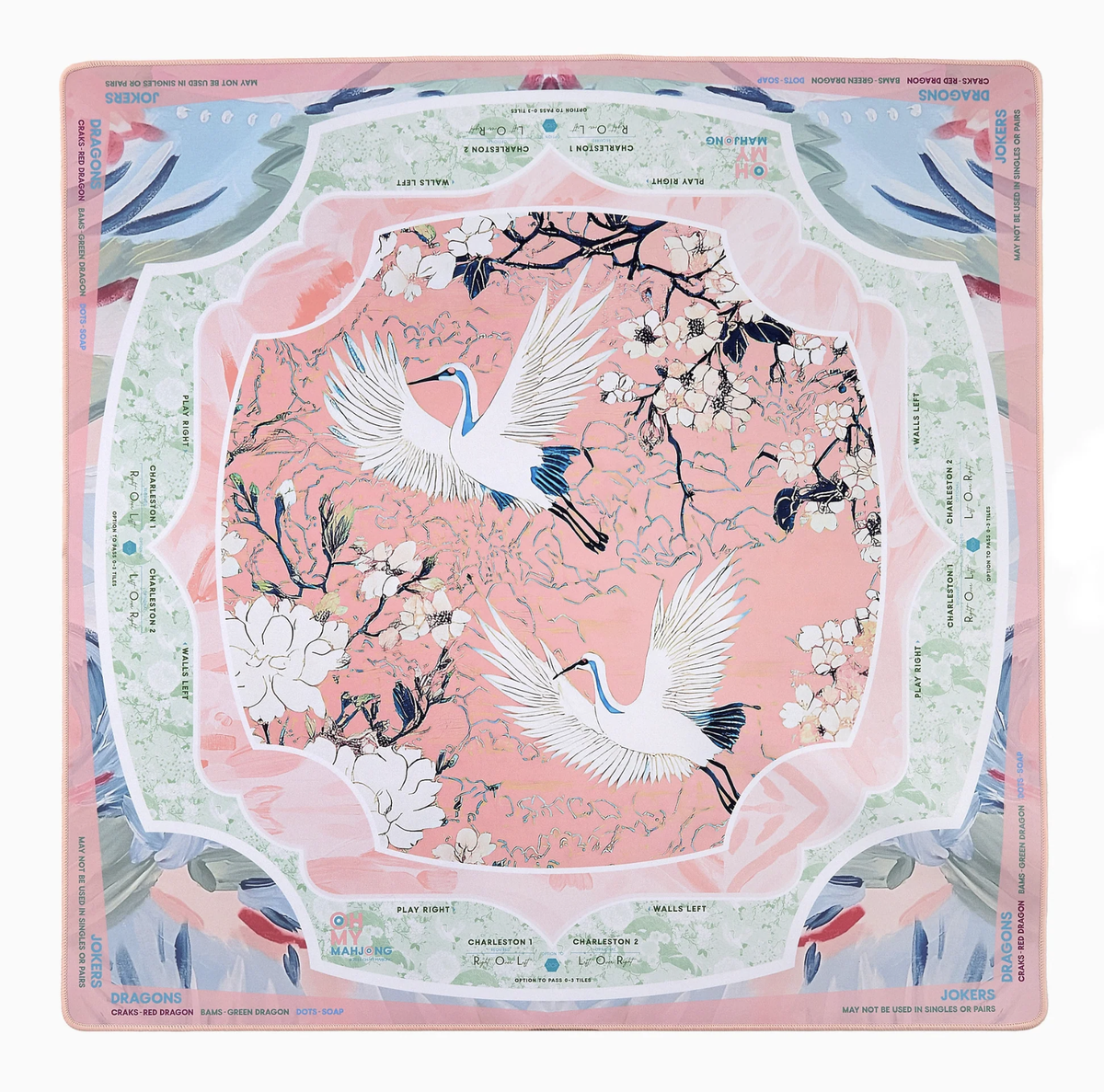 HERON MAHJONG MAT IN TUBE
