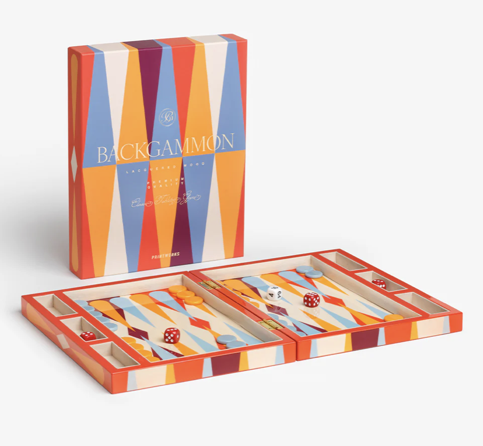 Lacquered Backgammon Board