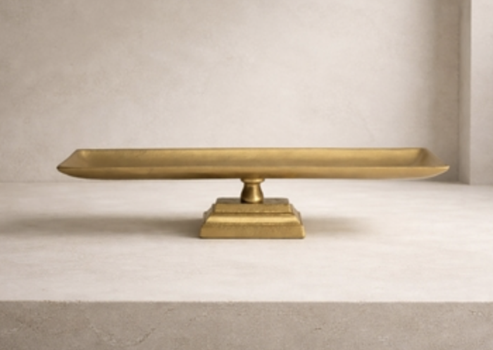 Cast Antique Brass Tray