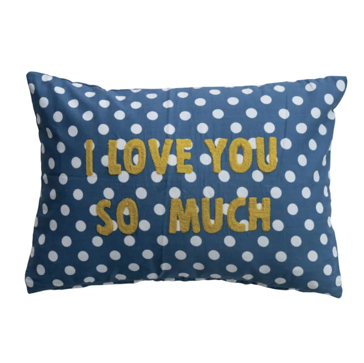 "I Love You So Much" Lumbar Pillow