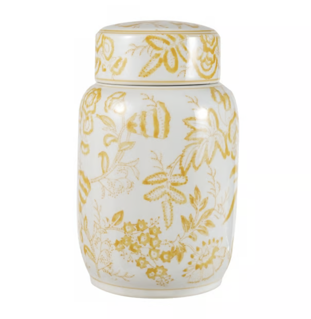 Yellow Stoneware Jar