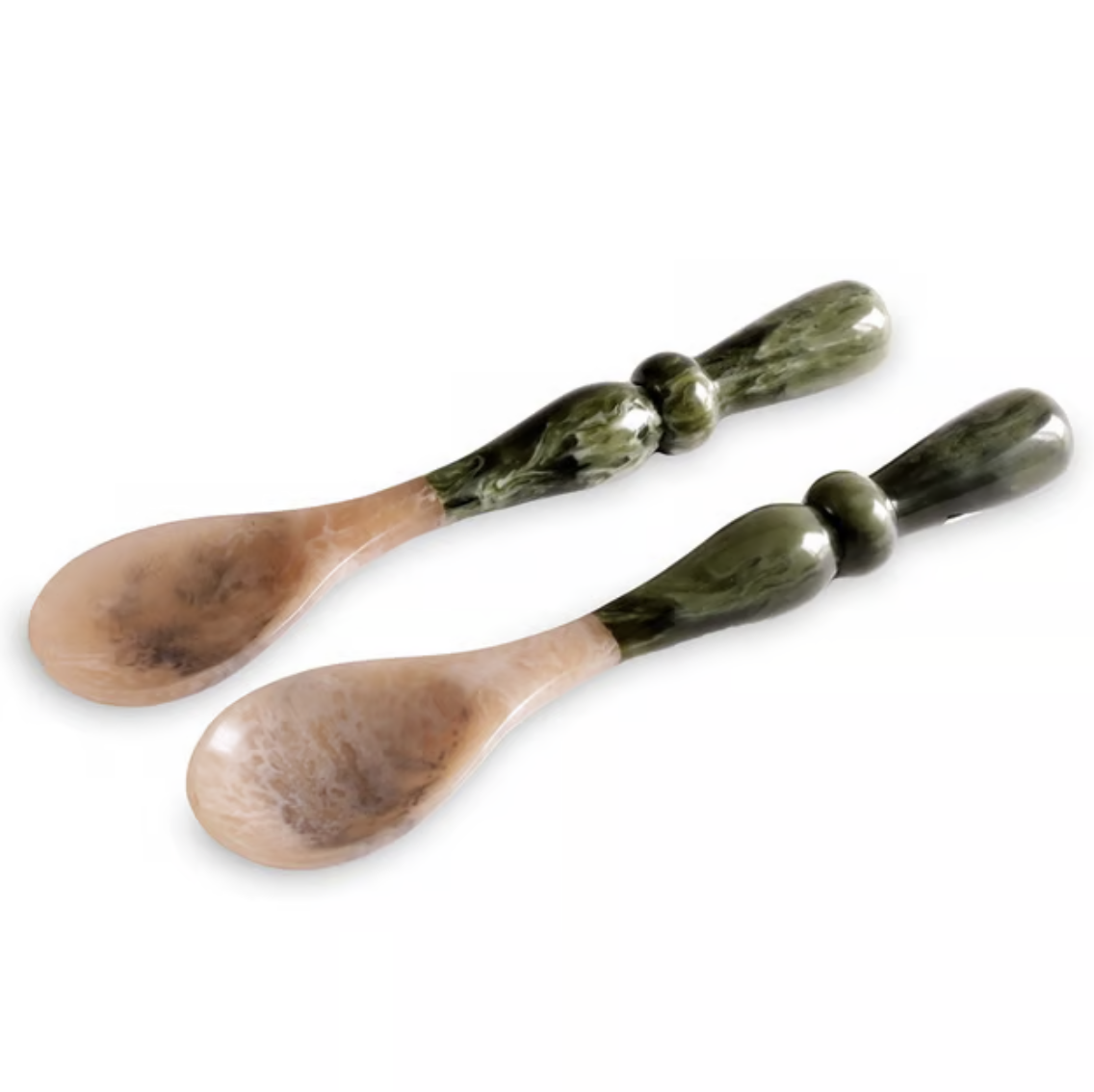Malachite Salad Servers
