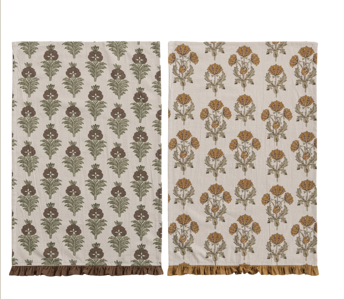 Printed Floral Tea Towel
