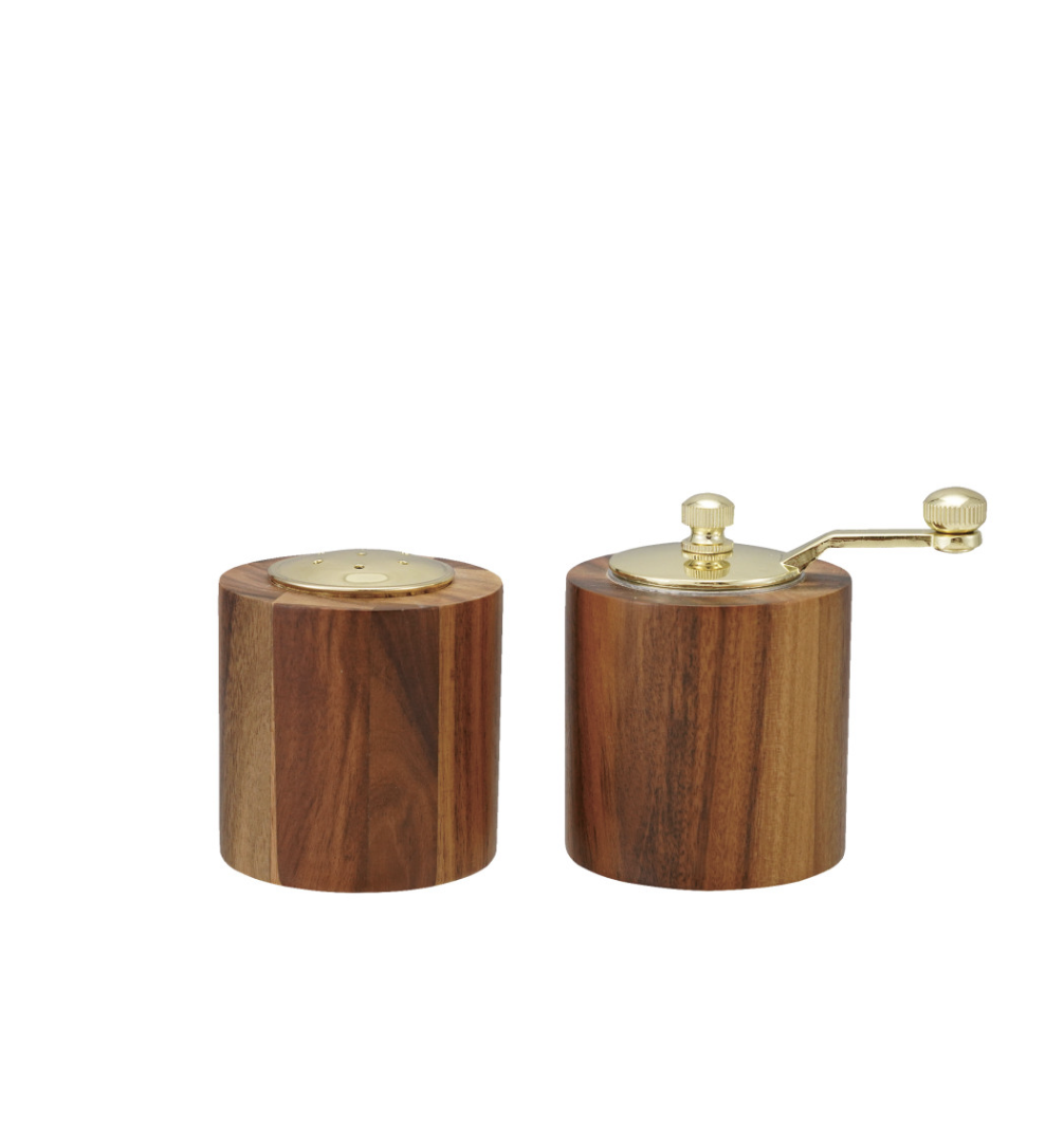 Acacia Salt Shaker & Pepper Mill