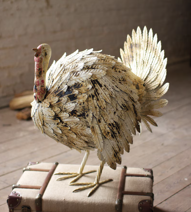 Painted Metal Turkey
