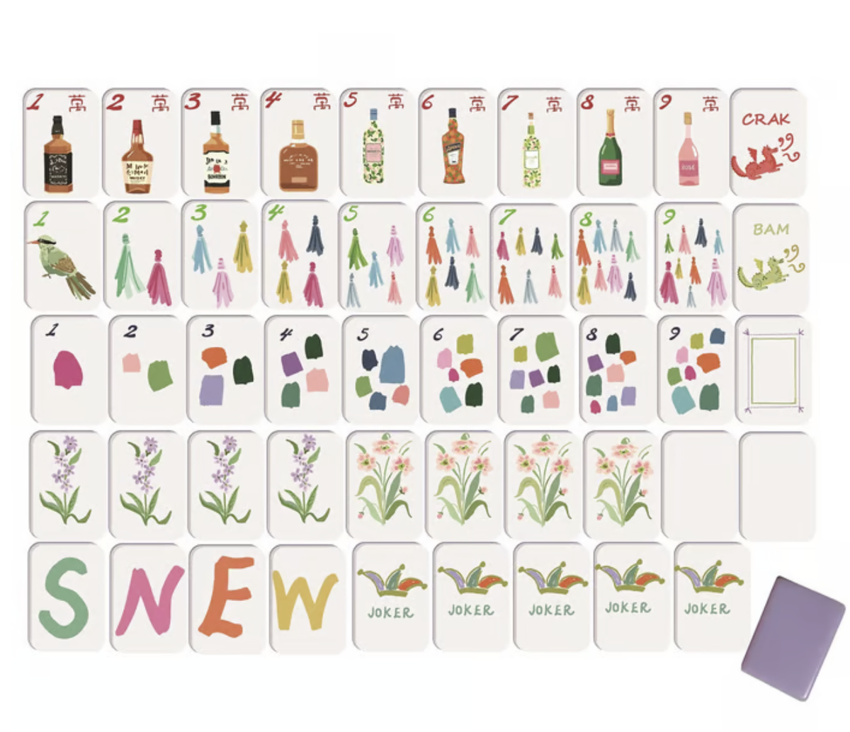 Cocktails Mahjong Tiles