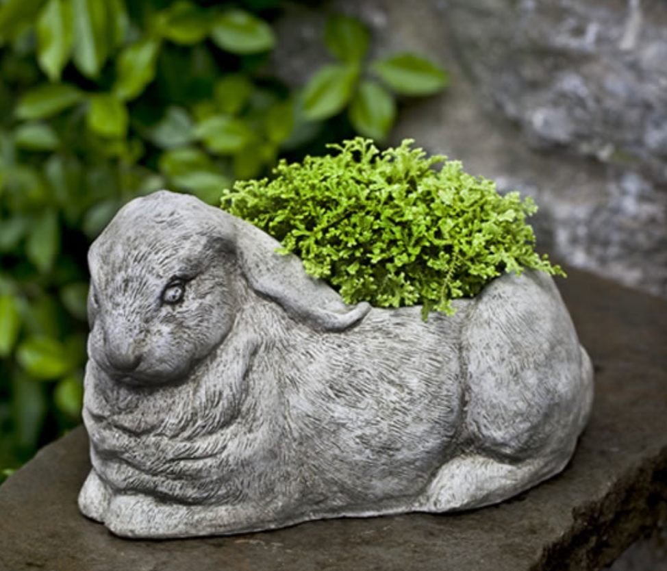 bunny planter Campania International Bunny Planter Garden Statue