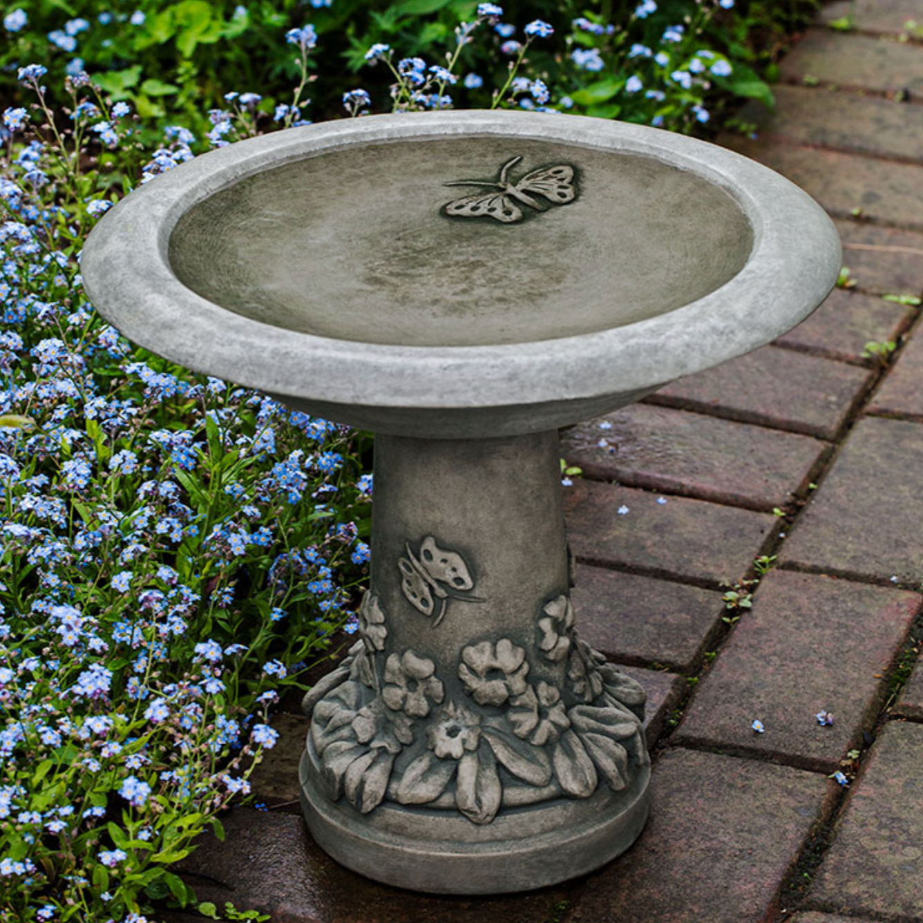 Campania Spring Meadow Birdbath