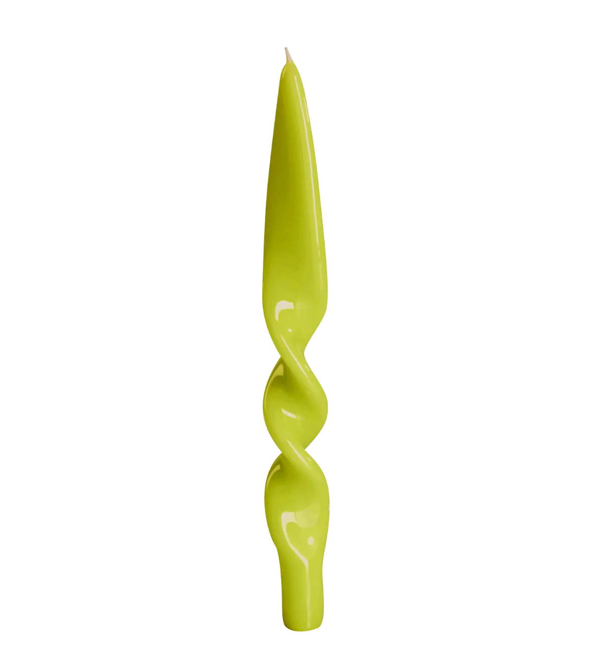TWISTED CANDLE / LIME GREEN