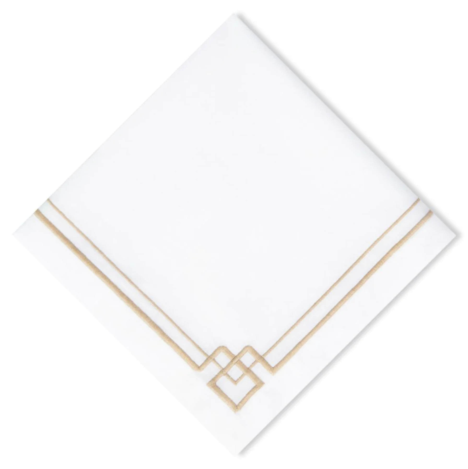 Interlocking Key Taupe Napkin