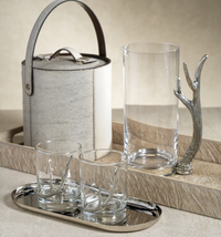 PEWTER ANTLER PITCHER