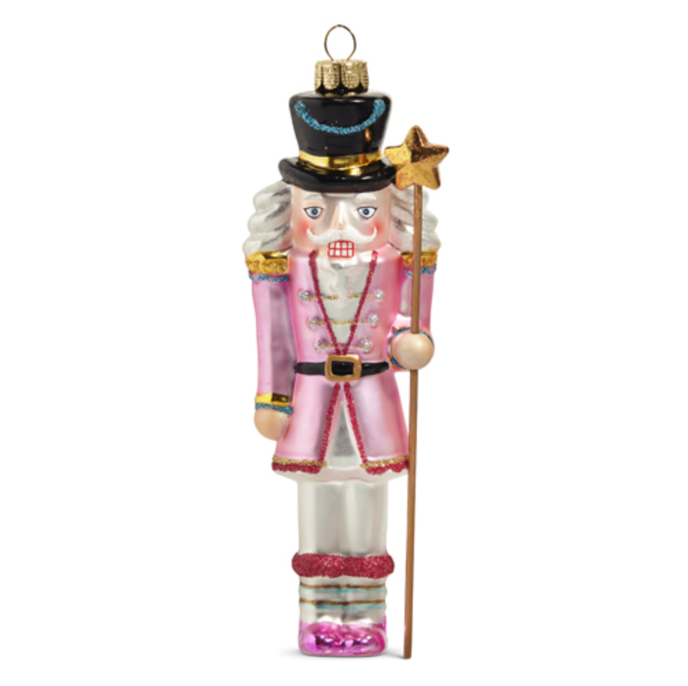 BLUSHING NUTCRACKER ORNAMENT