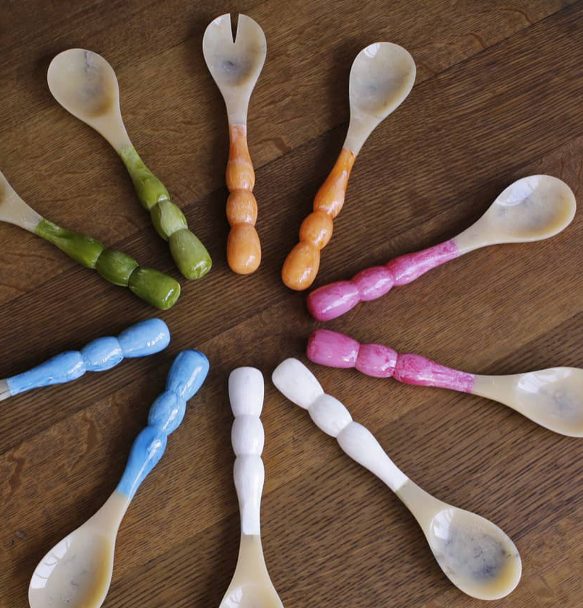 RESIN BUBBLE SALAD SERVERS