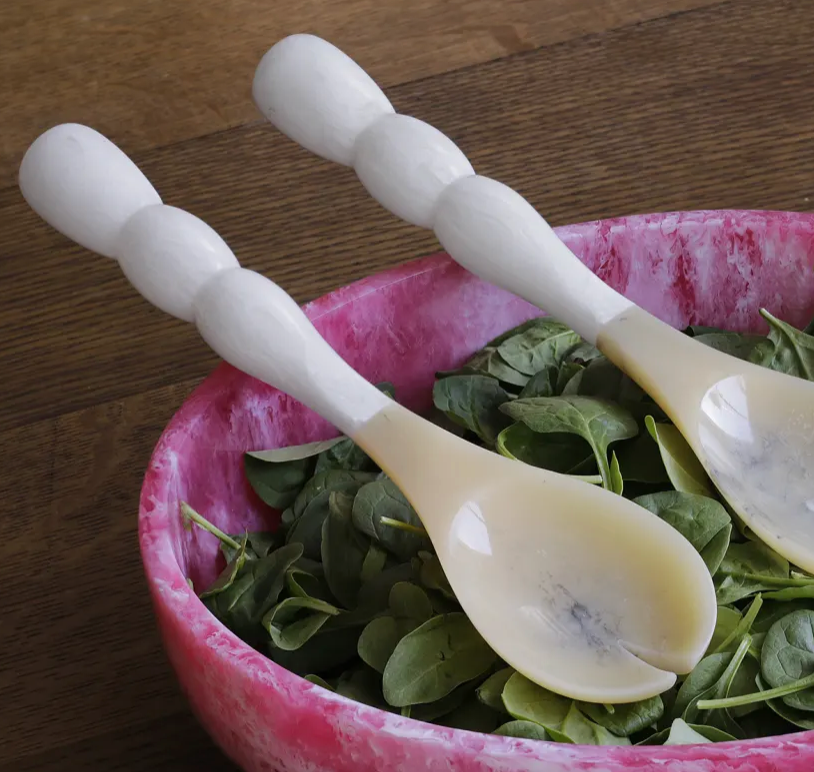 RESIN BUBBLE SALAD SERVERS