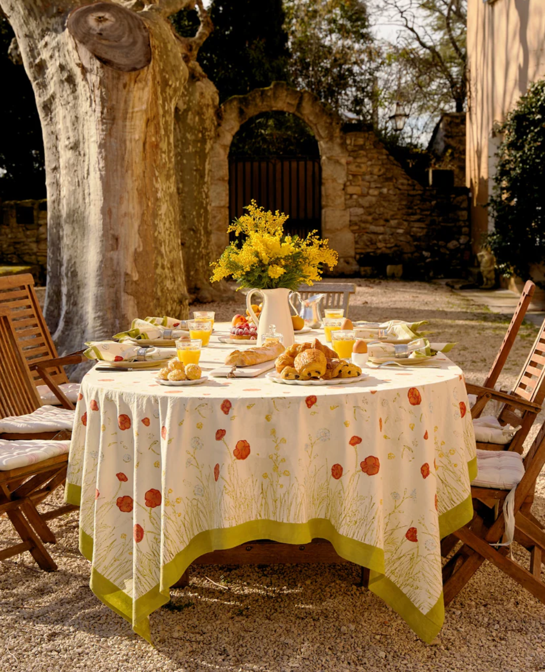 SPRINGFIELDS MULTI FRENCH TABLECLOTH