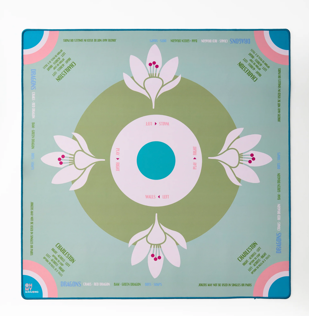 SAGE LOTUS MAHJONG MAT