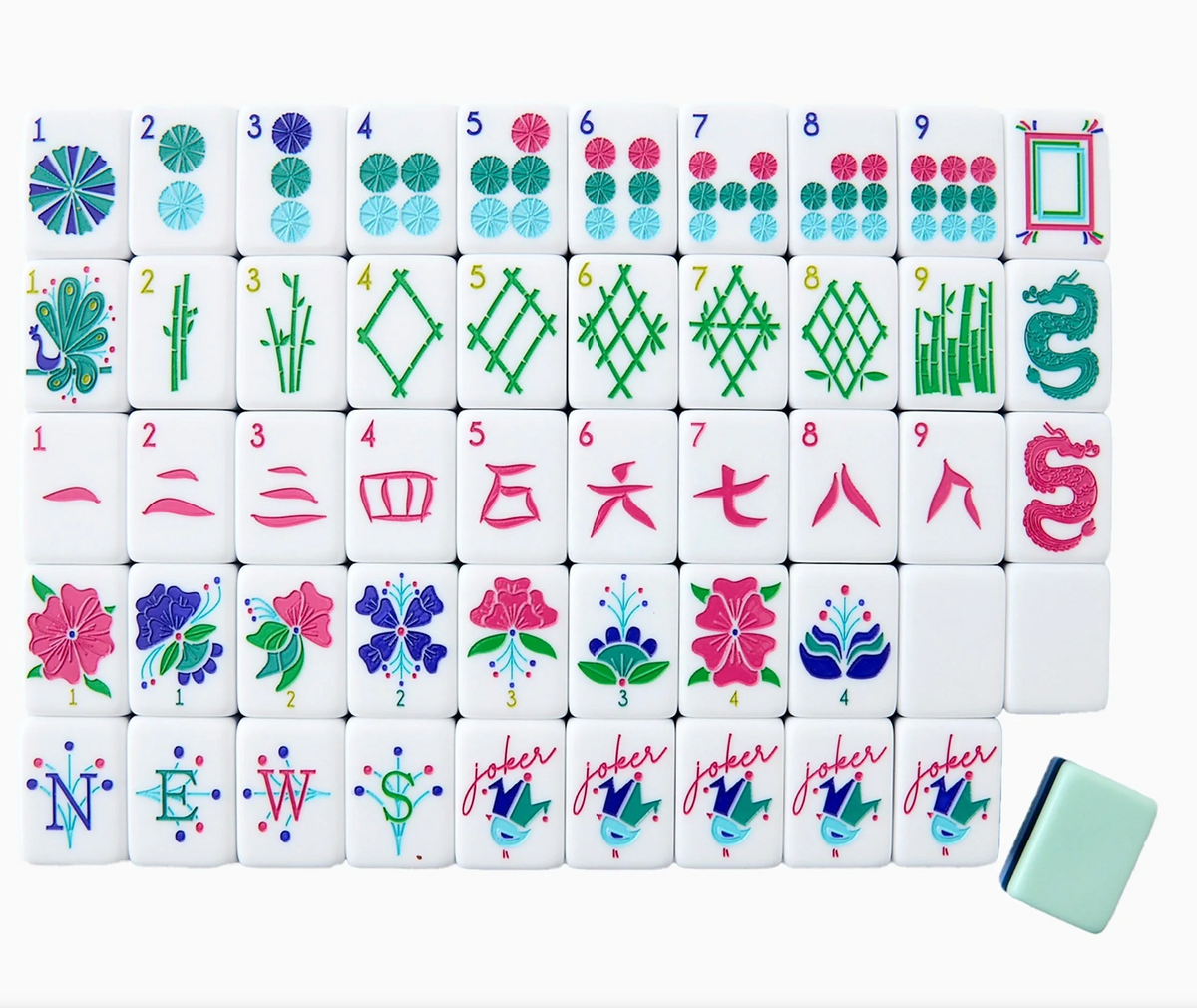 BIRDIE MAHJONG TILE SET