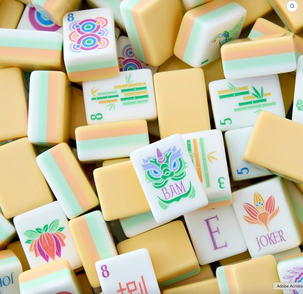 SORBET MAHJONG TILE SET