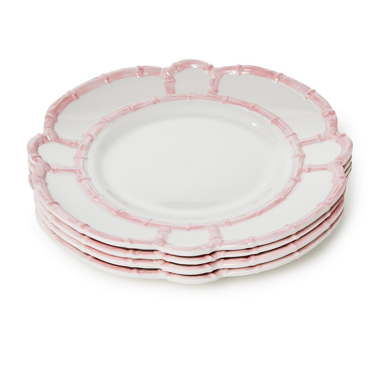 PINK BAMBOO DINNER PLATE SET