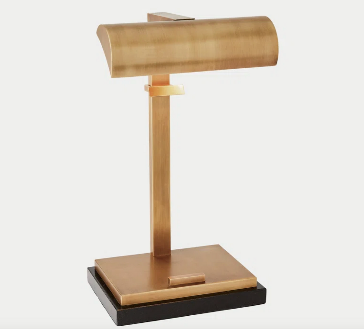 TABLETOP MATTE BRASS EASEL LAMP