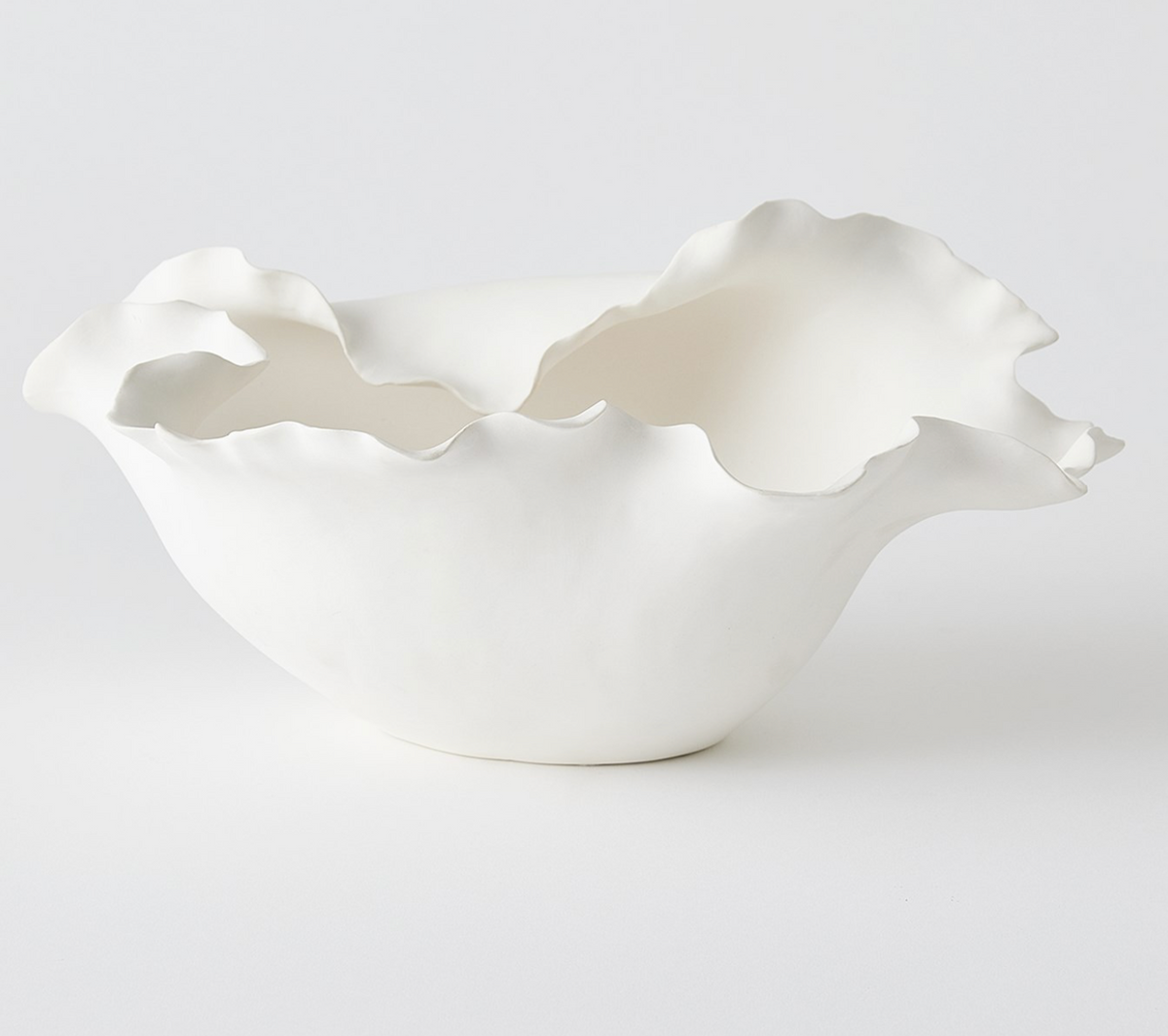 FOLIOS MATTE WHITE WIDE BOWL